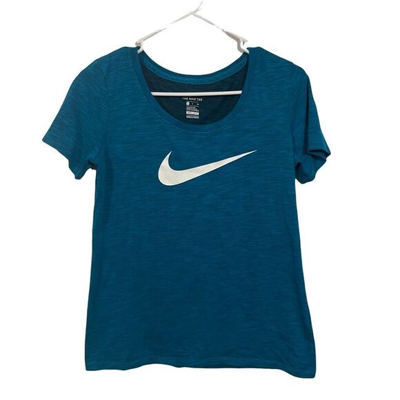 Nike Dri-Fit Teal Short Sleeve Activewear T-Shirt - Picture 1 of 3
